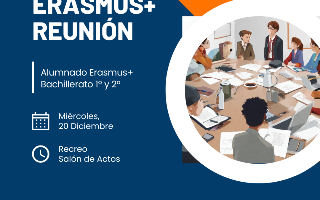 Próxima reunión Erasmus+ para Bachillerato